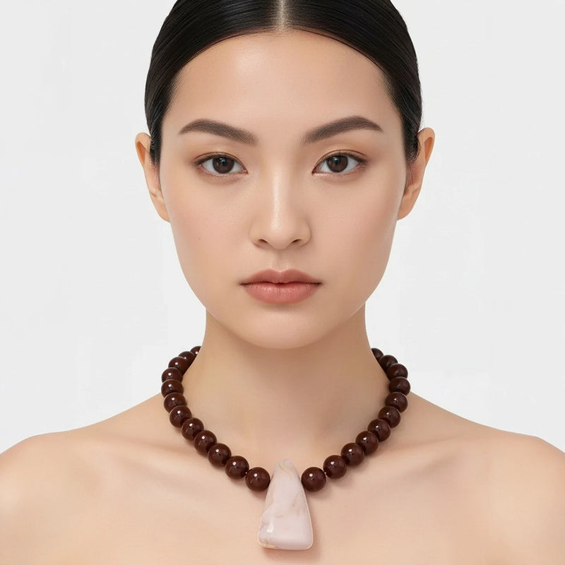geometric-resin-choker-necklace