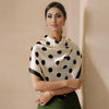 Polka Dot Satin Silk Scarf - Yacine & Me