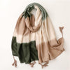 Soft Watercolor Block Scarf - Yacine & Me