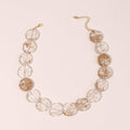 Retro Gold & Clear Necklace - Yacine & Me