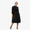 Plus Size - Elegant Midi Dress With Zipper - Yacine & Me