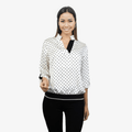 Sporty Polka Dot Blouse - Yacine & Me