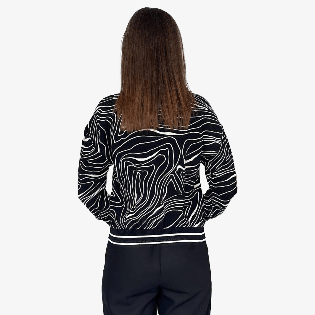 Organic Pattern Sporty Blouse - Yacine & Me