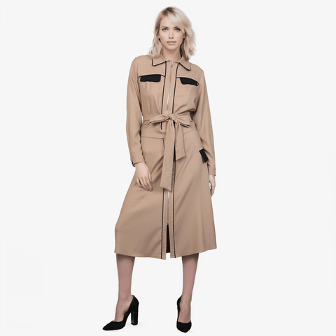 Long Sleeve Cropped Top & Skirt Matching Set - Yacine & Me