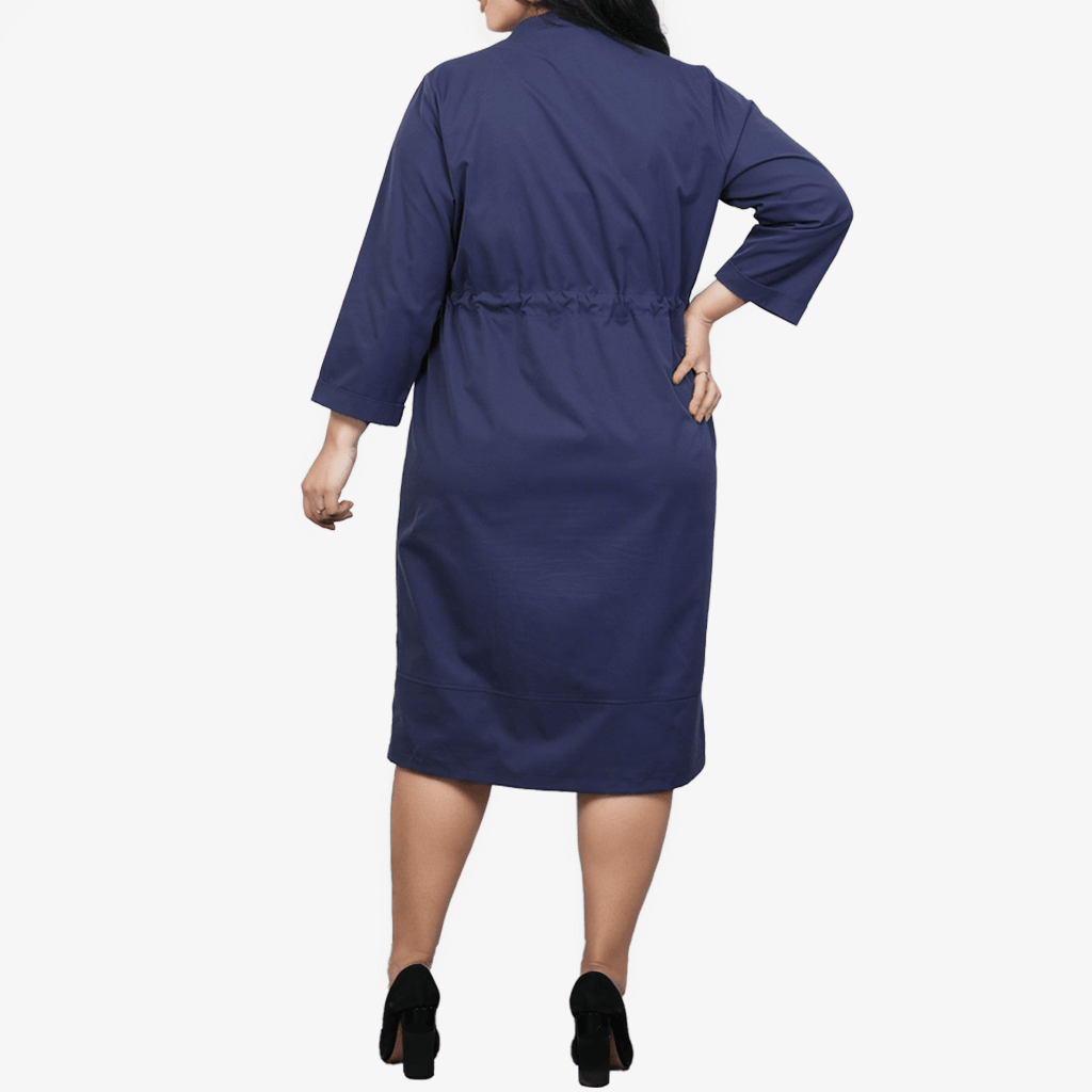 Plus Size - Sporty Midi Dress - Yacine & Me