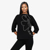 Black Long Sleeve Cowl Neck Top - Yacine & Me