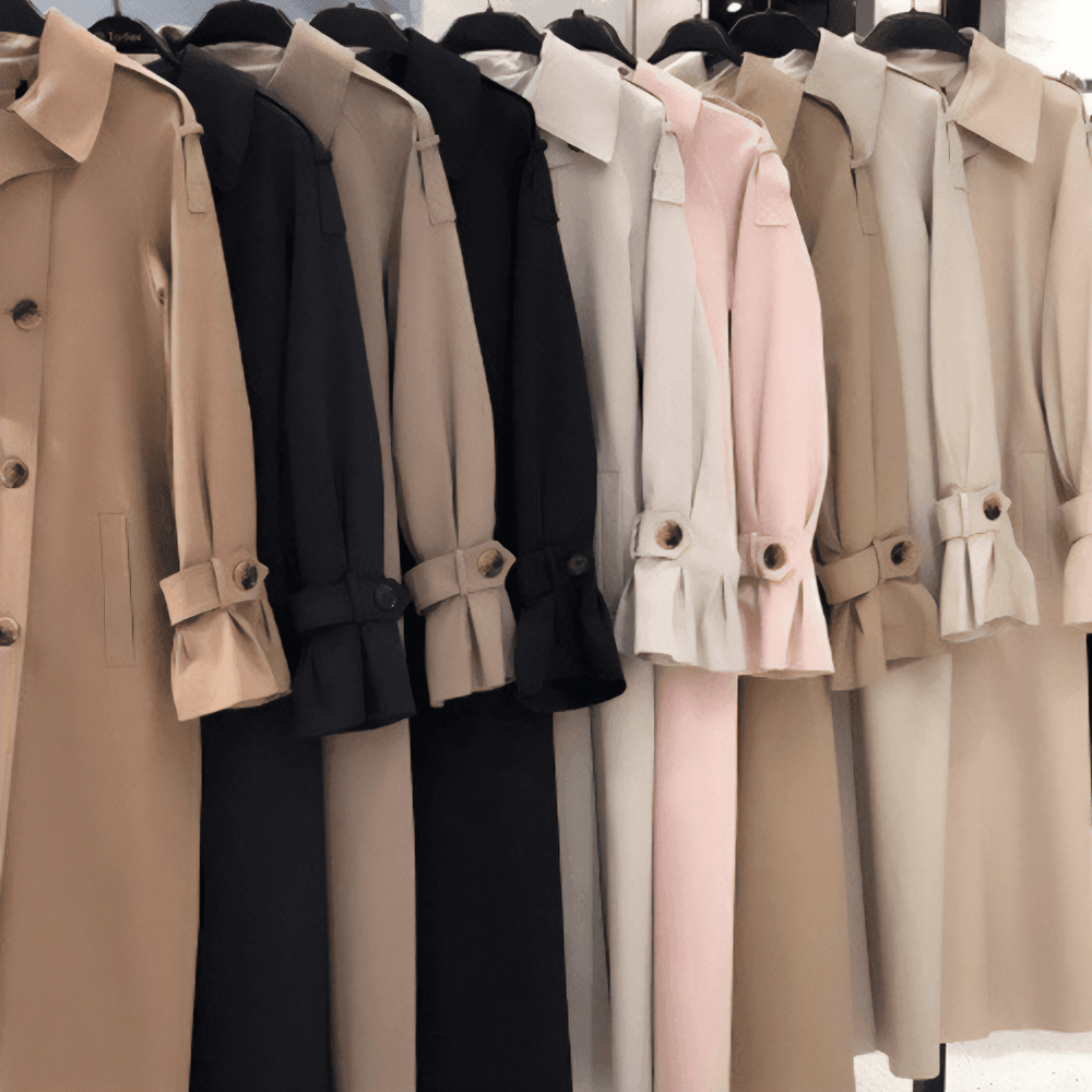 Trench Coat With Back Buttons – Yacine & Me