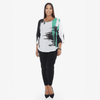Plus Size - Top With Print Graphic - Yacine & Me
